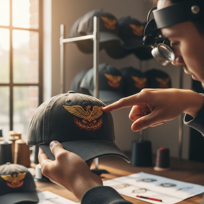 نمونه گیری کلاه تولید شده